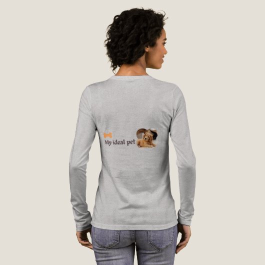Mijn ideale huisdier - Puppy Love Design Tri-Blend Shirt (Achterkant)