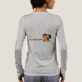 Mijn ideale huisdier - Puppy Love Design Tri-Blend Shirt (Achterkant)