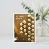 Mijn ideale orgaanbriefkaart briefkaart (Staand voorkant)