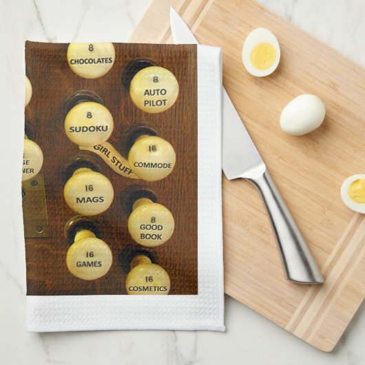 Mijn ideale orgaanhanddoek, witte doek theedoek (Quarter Fold)