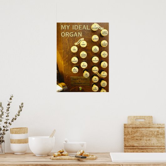 Mijn ideale orgaanposter poster (Keuken)