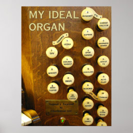 Mijn ideale orgaanposter poster