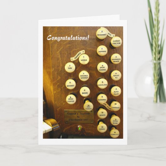 Mijn ideale orgel Felicitatiekaart Kaart (Voorkant)