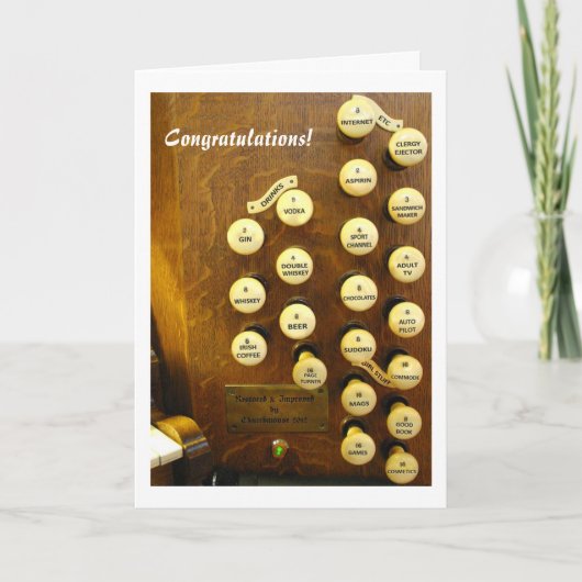 Mijn ideale orgel Felicitatiekaart Kaart (Voorkant)