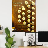 Mijn ideale orgelposter - gemiddelde grootte poster (Thuiskantoor)