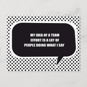 MIJN IDEE VAN EEN TEAMINSPANNING IS DAT MENSEN DOE BRIEFKAART