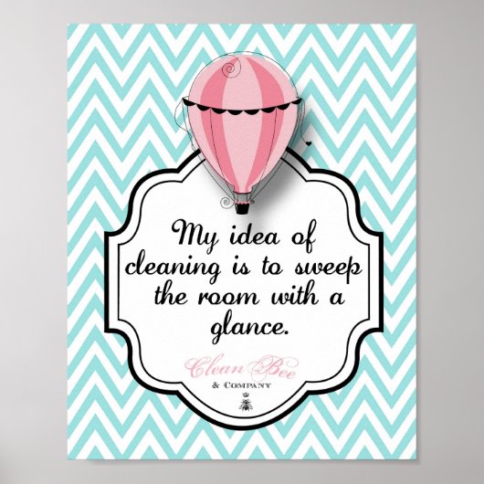 Mijn idee van schoonmaken... 8 x 10 Art Print (Voorkant)