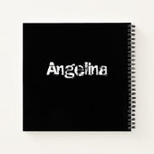 Mijn ideeën met gekramde breinen-dame notitieboek (Achterkant)