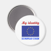 Mijn identiteit Europese Unie Magneet (Voorkant / Achterkant)
