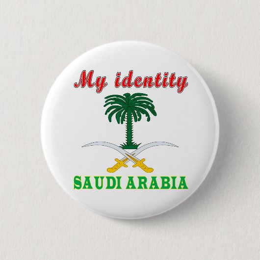 Mijn identiteit Saudi-Arabië Ronde Button 5,7 Cm (Voorkant)