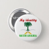 Mijn identiteit Saudi-Arabië Ronde Button 5,7 Cm (Voorkant /achterkant)
