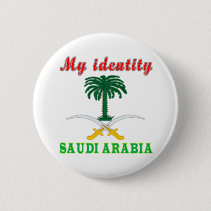 Mijn identiteit Saudi-Arabië Ronde Button 5,7 Cm