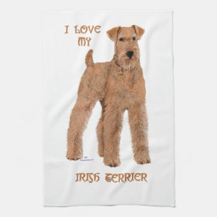Mijn Ierse Terriër Liefhebben Theedoek