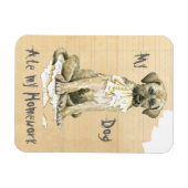 Mijn Ierse Wolfhound Ate mijn thuiswerk Magneet (Horizontaal)