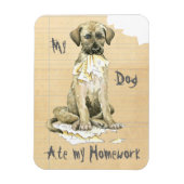 Mijn Ierse Wolfhound Ate mijn thuiswerk Magneet (Verticaal)