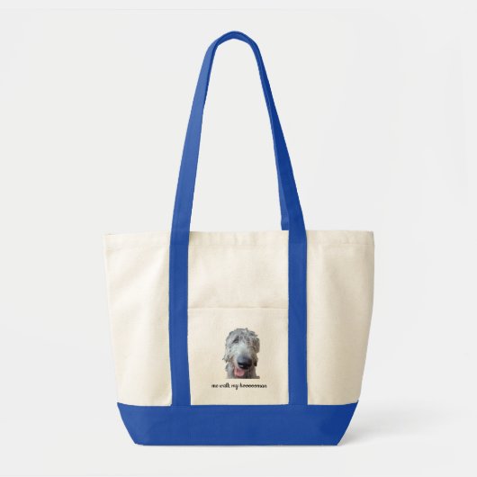 Mijn Ierse Wolfshond Hoooooman Tote Bag (Voorkant)