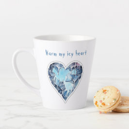 Mijn ijzige hart, gepersonaliseerd latte mok