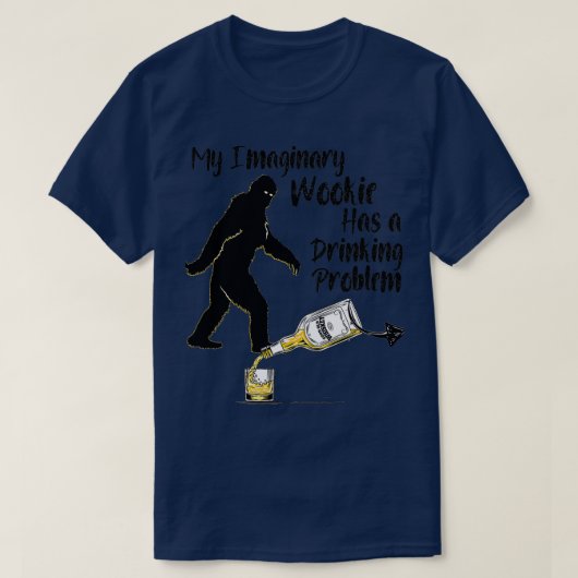 Mijn Imaginaire Wookie Drinken T-shirt (Design voorkant)