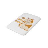 Mijn innerlijke beest luie dikke kat motivatie cit badmat (Gekanteld)