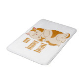 Mijn innerlijke beest luie dikke kat motivatie cit badmat (Gekanteld)