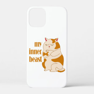 Mijn innerlijke beest luie dikke kat motivatie cit Case-Mate iPhone case