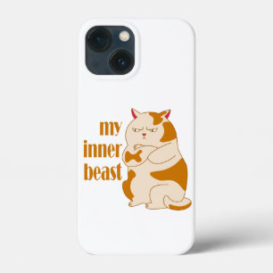 Mijn innerlijke beest luie dikke kat motivatie cit Case-Mate iPhone case