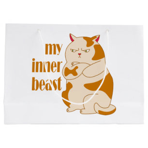 Mijn innerlijke beest luie dikke kat motivatie cit groot cadeauzakje
