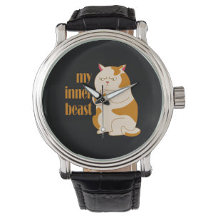Mijn innerlijke beest luie dikke kat motivatie cit horloge