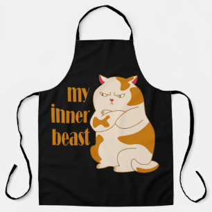 Mijn innerlijke beest luie dikke kat motivatie cit schort