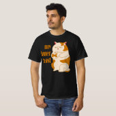 Mijn innerlijke beest luie dikke kat motivatie cit t-shirt (Voorkant volledig)