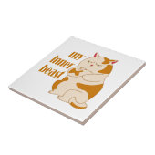Mijn innerlijke beest luie dikke kat motivatie cit tegeltje (Zijkant)