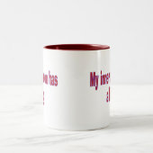 Mijn innerlijke demon heeft een blog tweekleurige koffiemok (Center)