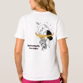 Mijn innerlijke eclips Celestiale Maan Lijnkunst o T-shirt (Achterkant)