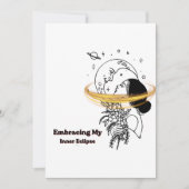 Mijn innerlijke eclips omarmen Celestial Moon Lijn Kaart (Voorkant)