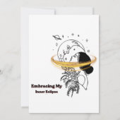 Mijn innerlijke eclips omarmen Celestial Moon Lijn Kaart (Achterkant)