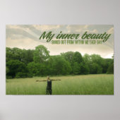 "Mijn innerlijke schoonheid" Motivatie Affirmatie Poster (Voorkant)