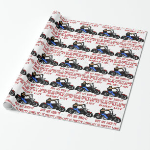 Mijn is fiets-het Lijst lang Mooie Cadeaupapier