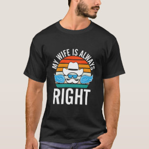 Mijn is goede echtgenoot meneer humor spreuken mem t-shirt