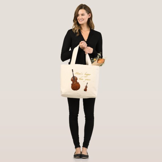 Mijn is groter dan jouw snaren tas (Voorkant (model))