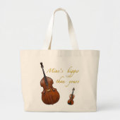 Mijn is groter dan jouw snaren tas (Voorkant)