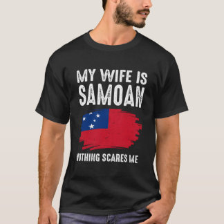 Mijn is Samoa Niets Maakt Me Bang Vlag Erfgoed Wor T-shirt