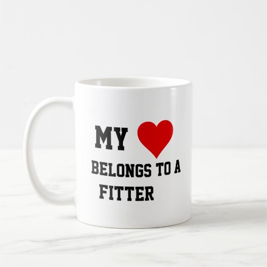 Mijn is van een fitter koffiemok (Links)