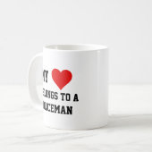 Mijn is van een politieagent koffiemok (Voorkant links)