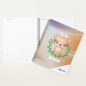 Mijn Jaar Cute Tiger op Marmer met naam Planner (Display)