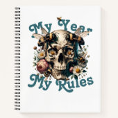 Mijn Jaar Regels Mijn Vrouw Macht Xmas Custom Jaar Notitieboek (Voorkant)