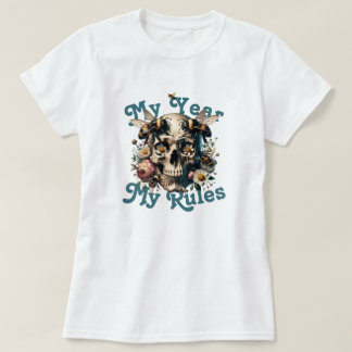 Mijn Jaar Regels Mijn Vrouw Macht Xmas Custom Jaar T-shirt