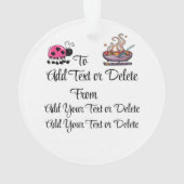 Mijn jaar Ronde Keuken-heks - zie Achterversiering Ornament (achterkant)