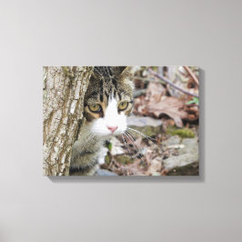 Mijn jachtkat canvas afdruk