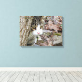 Mijn jachtkat canvas afdruk (Insitu (Houten vloer))