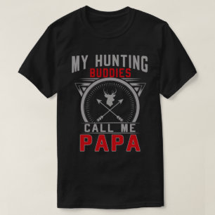 Mijn jachtvrienden noemen me papa-geschenken t-shirt